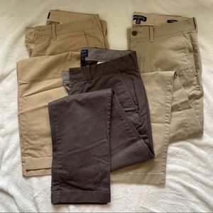 J. Crew Flex Chino and Khaki work pants